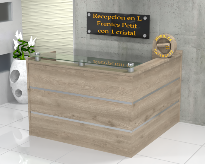 Recepción en "L" Frentes Italia con 1 Cristal